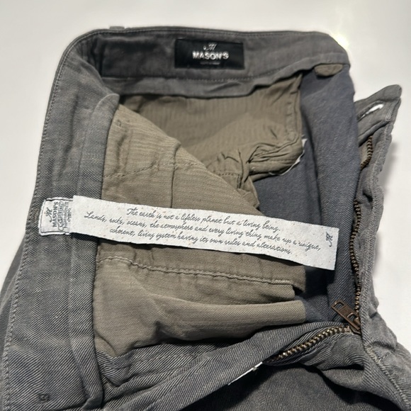 Mason’s tailored pants in light grey/green linen/cotton/elastene blend - Picture 13 of 13
